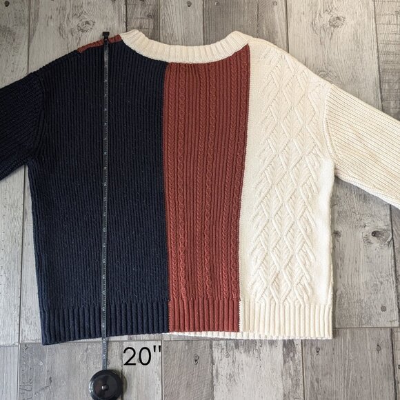 Banana Republic, Color Block Knit Sweater, Sz S - Picture 7 of 9